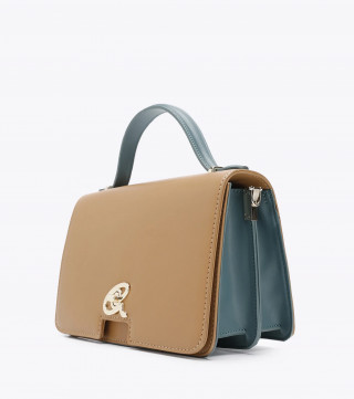 HAND/SHOULDER BAG WITH LID AND HANDLE (L24xW10xH14.5 drop 7.5cm) 