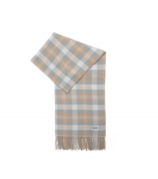SCARF WITH CHECK DETAILS (65X180) 