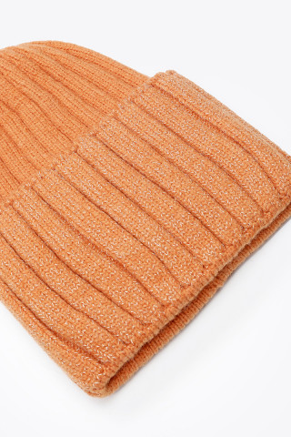 KNITTED CAP PLAIN COLOR LUREX 