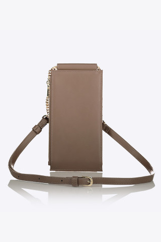 DREAMWORLD MONOGRAM PHONE BAG WITH ZIPPER POCKET 