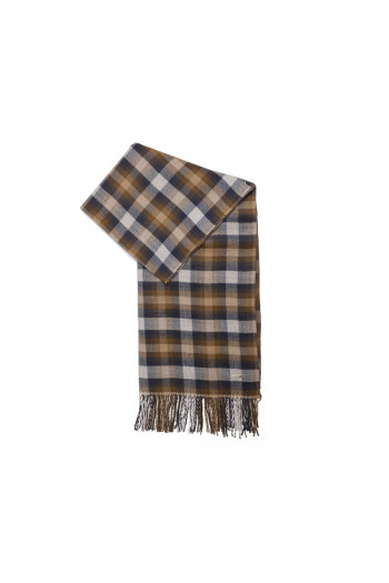 SCARF WITH CHECK DETAILS (65X180) 