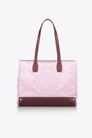 JUNIPER SHOULDER BAG EMBOSS LOGO NYLON 