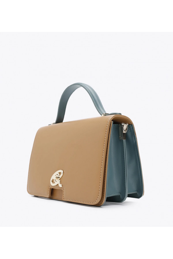 HAND/SHOULDER BAG WITH LID AND HANDLE (L24xW10xH14.5 drop 7.5cm) 