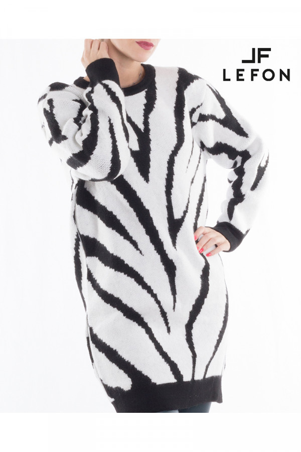 110206 JACQUARD KNIT DRESS 