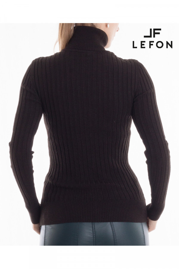 190209 RIBBED KNIT TURTLE NECK TOP 