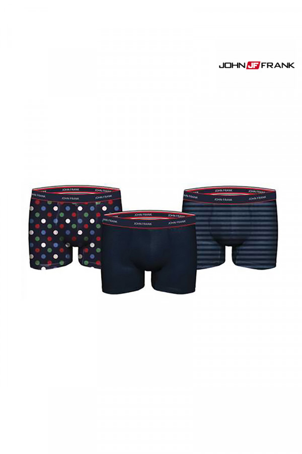 JOHN FRANK 3 PACK NOT SO BASIC BOXER 