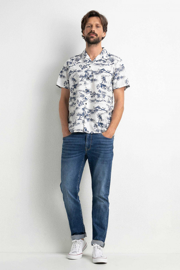 Men Shirt Short Sleeve AOP 