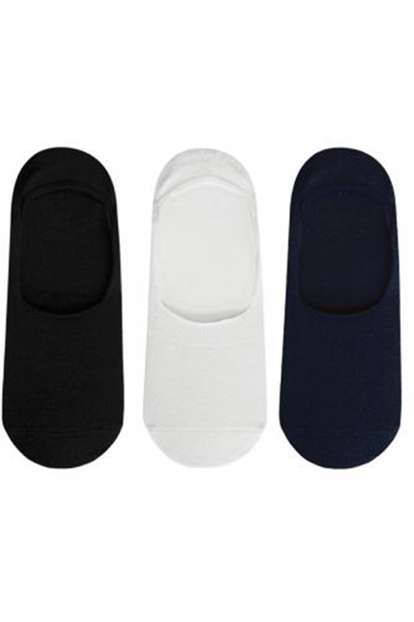 THREE PACK NO SHOW SOCKS 