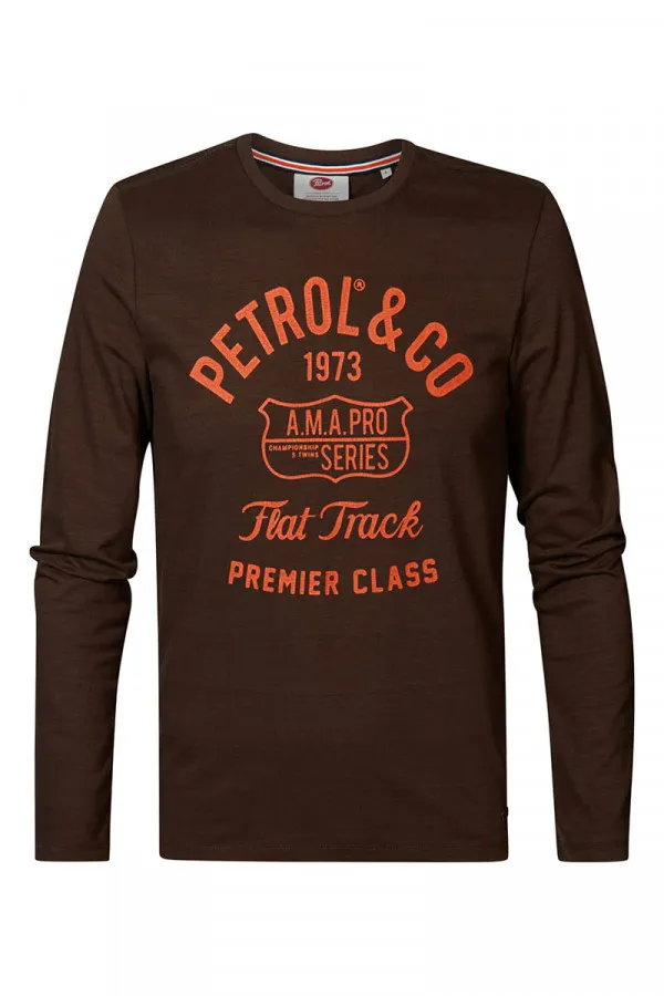 Men T-Shirt LS Classic Print 
