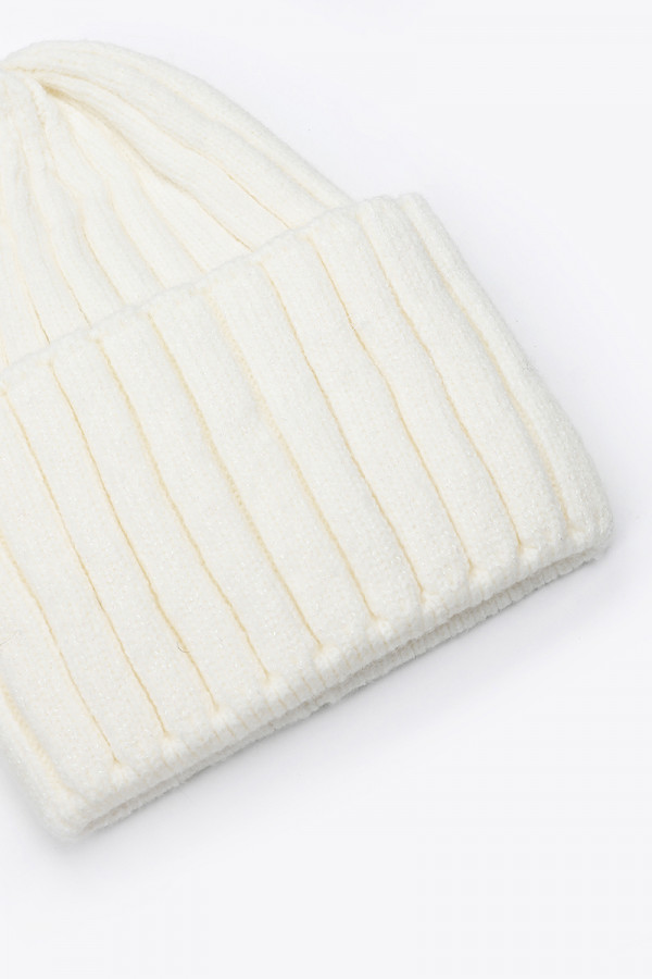 KNITTED CAP PLAIN COLOR LUREX 