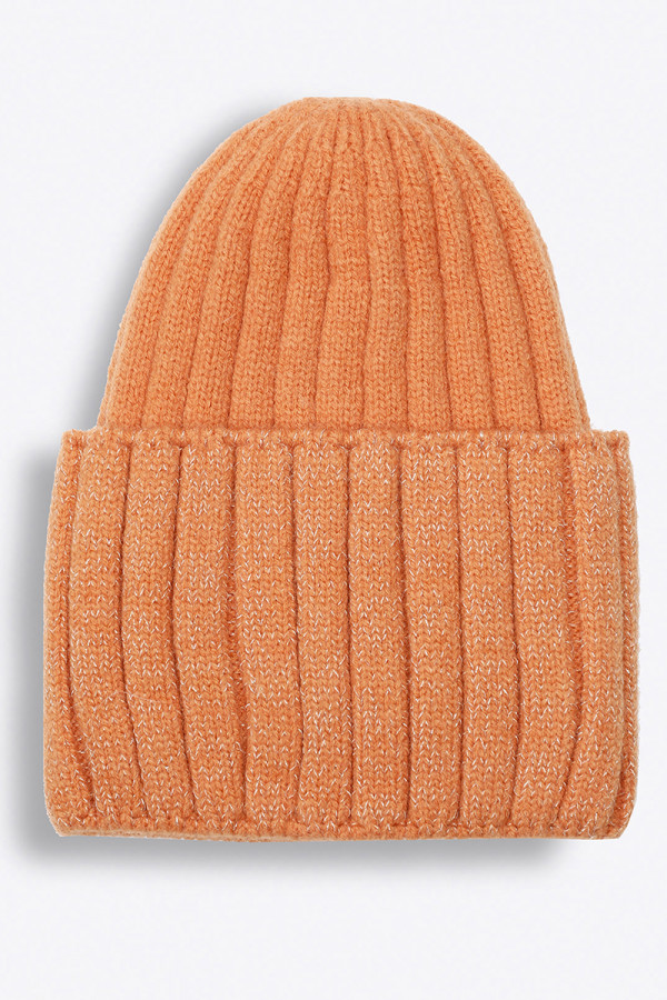 KNITTED CAP PLAIN COLOR LUREX 