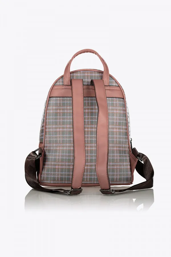 CHECK PLAID BACKPACK ZIPPERS 