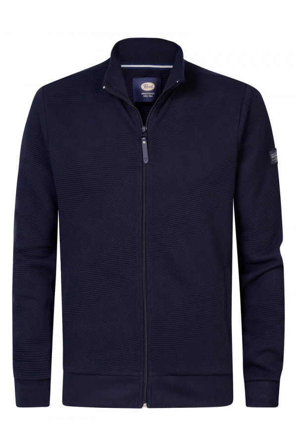 Men Sweater Collar Zip 