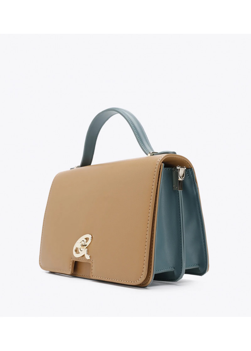 HAND/SHOULDER BAG WITH LID AND HANDLE (L24xW10xH14.5 drop 7.5cm) 