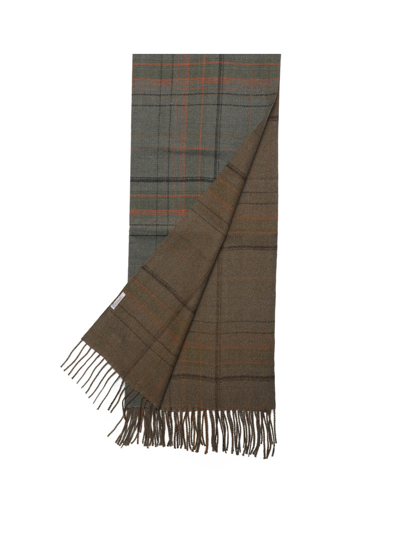 SCARF WITH CHECK DETAILS (65X180) 