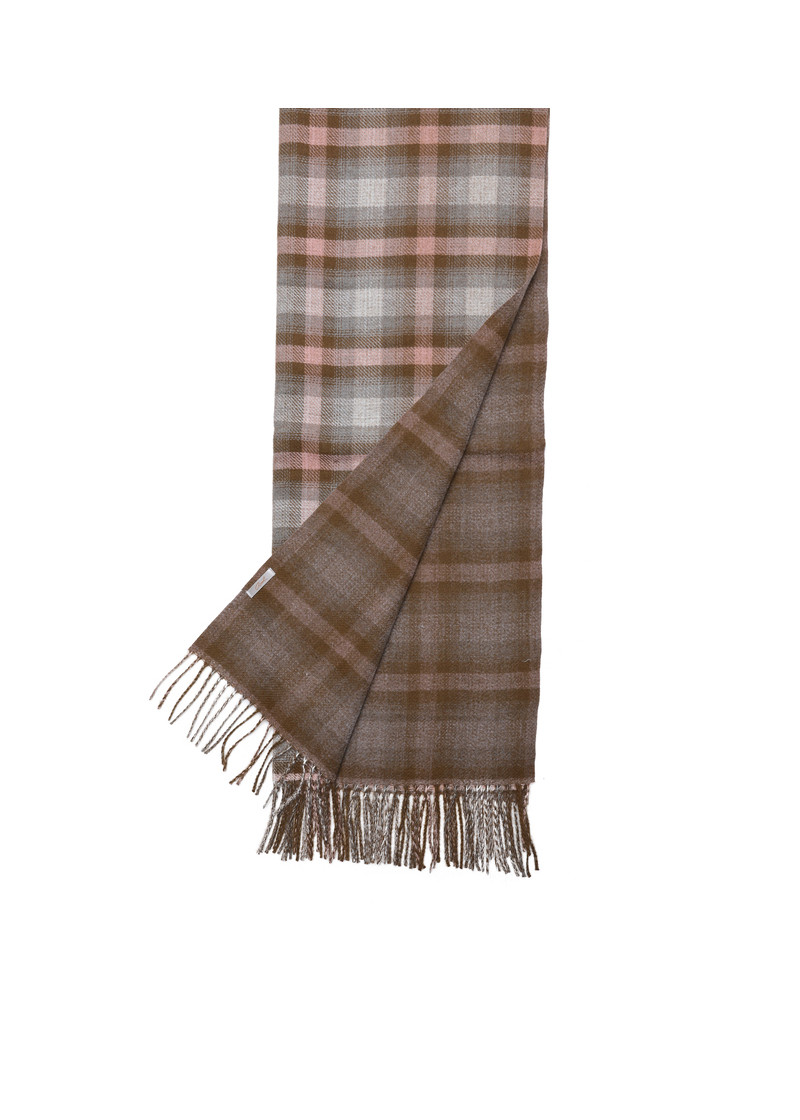 SCARF WITH CHECK DETAILS (65X180) 