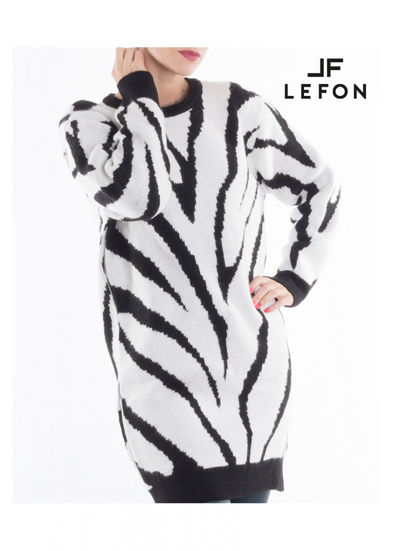 110206 JACQUARD KNIT DRESS 