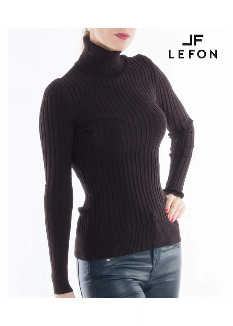 190209 RIBBED KNIT TURTLE NECK TOP 
