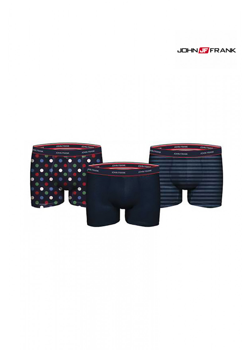 JOHN FRANK 3 PACK NOT SO BASIC BOXER 
