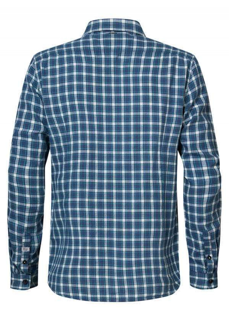Men Shirt Long Sleeve Check 