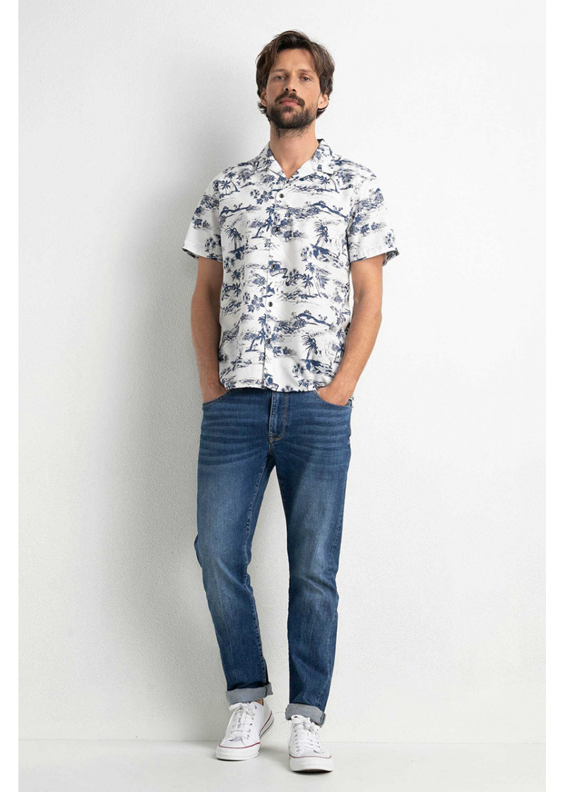 Men Shirt Short Sleeve AOP 