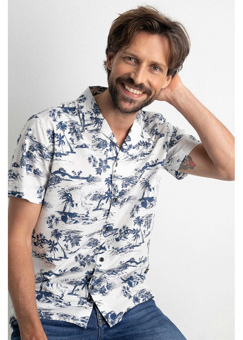 Men Shirt Short Sleeve AOP 