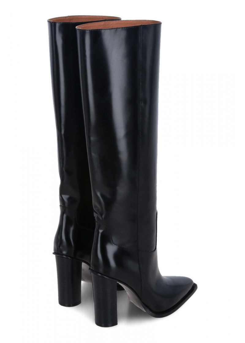 Woman Leather Long Boots 