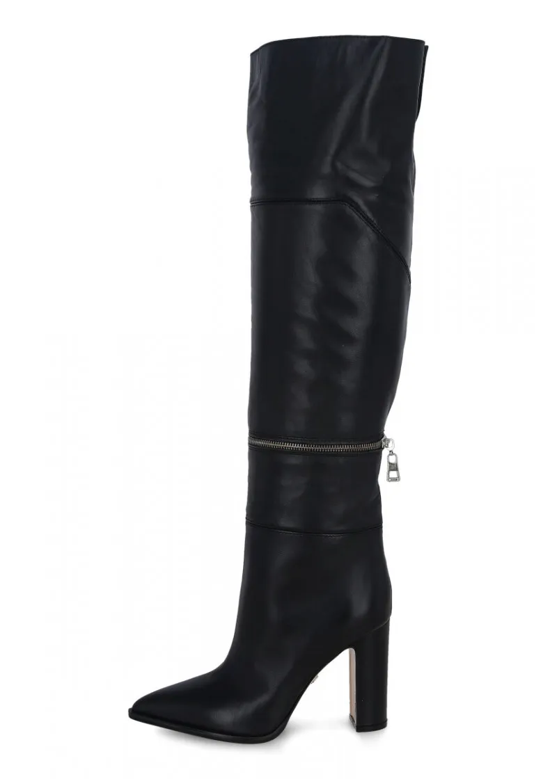 Woman Leather Long Boots 