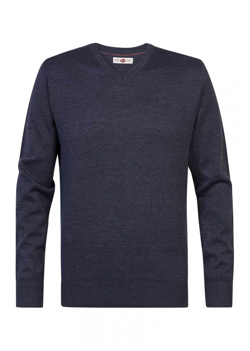 Men Knitwear V-Neck Basic 