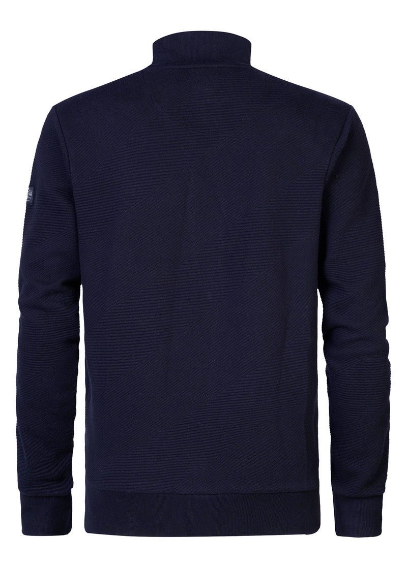 Men Sweater Collar Zip 