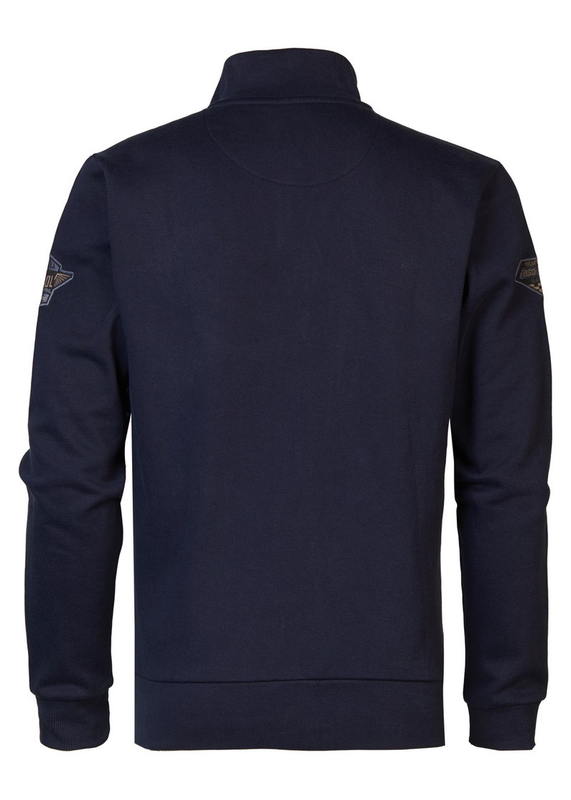 Men Sweater Collar Zip 